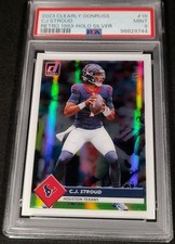 PSA 9 RC /25 CJ STROUD HOLO SILVER ROOKIE 🚨POP 3, 2 HIGHER 2023 Clearly Donruss