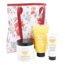 Perlier Honey Miel 3 Pc Set With Bag New Sealed