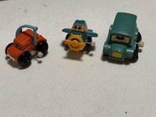 Vintage Wind Up Toy Flip Floppers BLUE BUS 1978 TOMY Moves Forward Lot Of 3