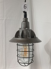 Walsall Gusseisen explosionsgeschützte Mod Pendelleuchte Vintage 50er Jahre #6