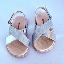 Baby & Toddler Dress Pageant Evening & Party Sandals size 7 Silver