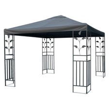 Pavillon Ersatzdach 3x3 PVC # anthrazit # WASSERDICHT - Pavillondach Dach Dächer