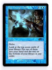 Dig Through Time (Retro Frame) 2 Foil WPN & Gateway Promos R MTG LP