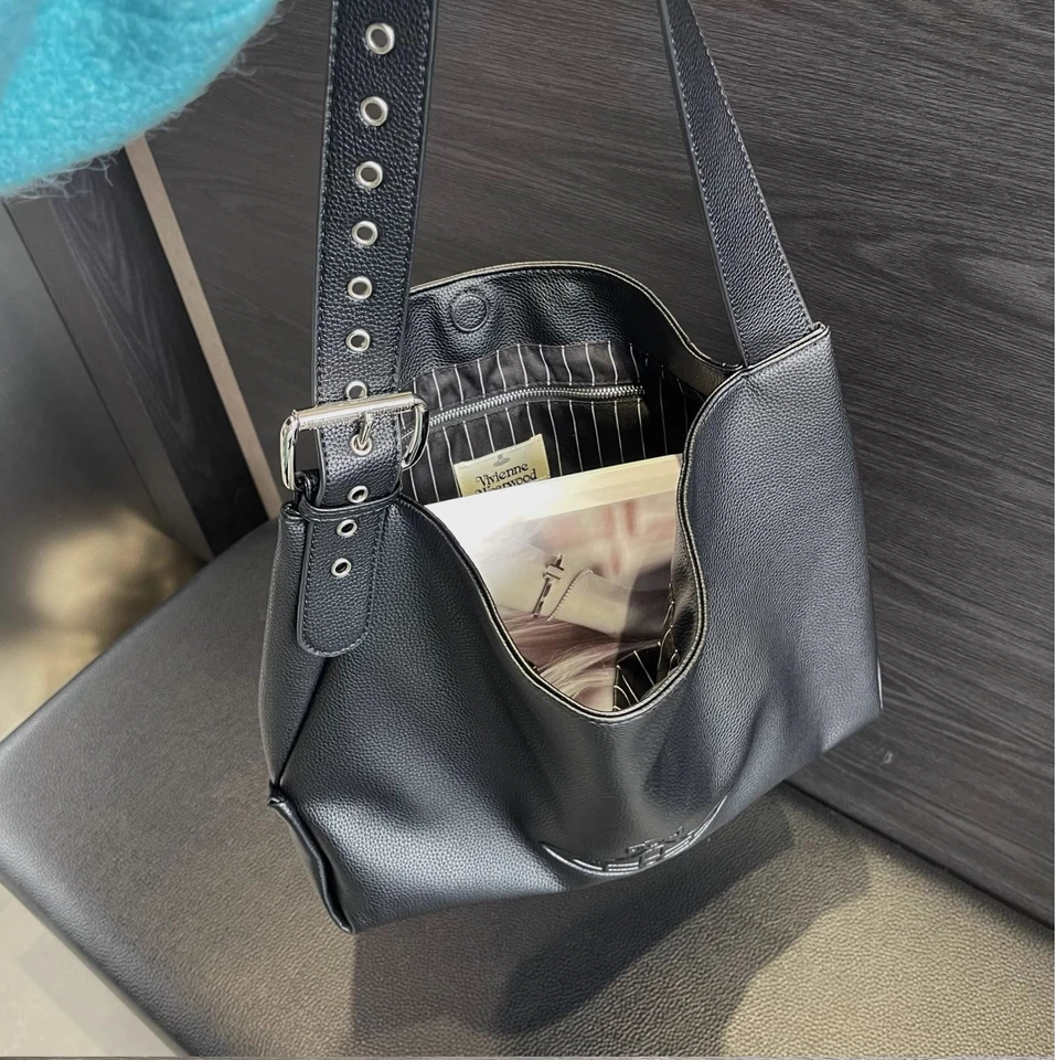 Vivienne Westwood Black Leather Tote Bag - Image 4 of 4