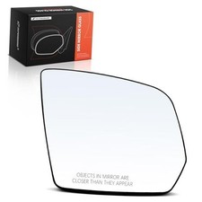 Right Passenger Side Heated Mirror Glass with Backing Plate - Compatible with
