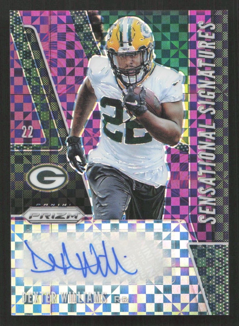 Dexter Williams Panini Prizm Sensational Signatures #SEDEW Purple Power
