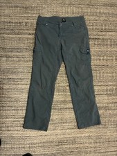 K HL Women's Splash Roll Up Cargo Hiking Pants Brown Size 12 Reg Outdoor Trail
