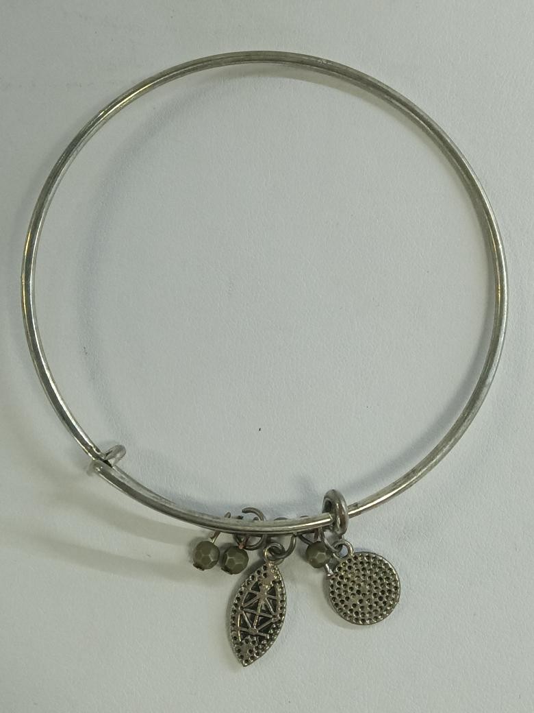 925 Sterling Silver Stackable Charm Bracelet with… - image 2