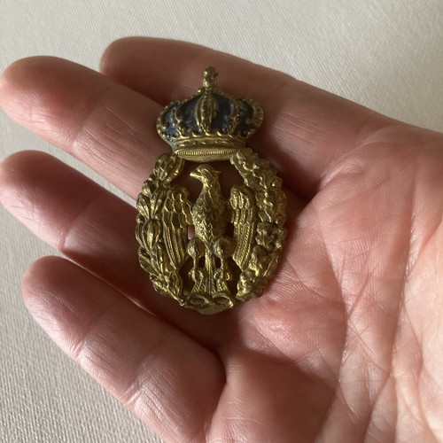 Distintivo medaglia insegna berretto visiera regia aeronautica italiana seconda guerra mondiale originale anni 40 PIn - Foto 1 di 3