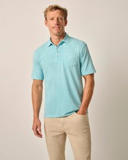 johnnie-O Original 4-Button Polo - Coastal Wash Permafrost Size M