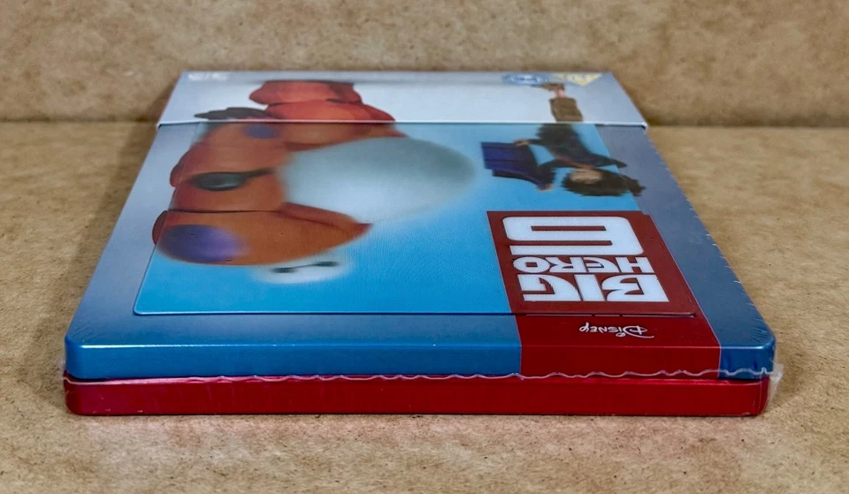 DISNEY's BIG HERO 6 - UK EXCLUSIVE LENTICULAR 3D + 2D BLU RAY STEELBOOK - NEW - Image 4 of 4