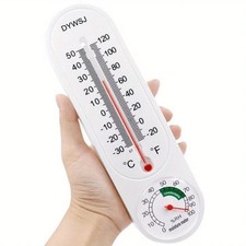 3PCS Wall Thermometer Indoor Outdoor Mount Garden Greenhouse Home Humidity Meter