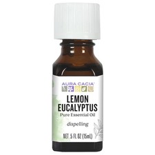 Aura Cacia Pure Lemon Eucalyptus Essential Oil  0.5 fl. oz.  Corymbia citri...