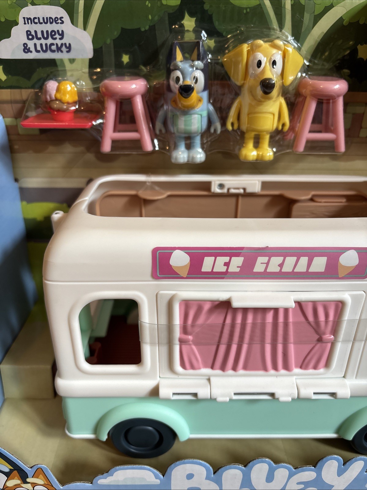 Bluey Ice Cream Truck Playset Toy With Bluey and Lucky Figures Target Exclusive