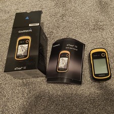 Garmin eTrex 10 Rugged Handheld GPS Navigator, Black/yellow  *Good Condition*