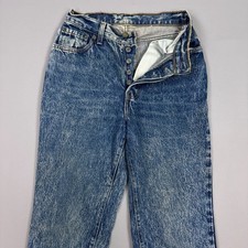 Vintage Levis 501 Jeans Womens 26x30 Blue 80s Made USA Acid Wash Pants Size 5