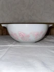 Vintage Pyrex Gooseberry Cinderella Mixing Bowl #443 2.5 Qt Faded Pink White