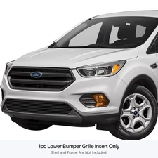 For Ford Escape 17-19 APG 1-Pc Black 8x6 mm Horizontal Billet Bumper Grille
