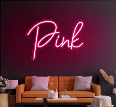Personalisiertes Neon Namensschild 50Cm   LED Schild mit Namen   Kinderzimmer