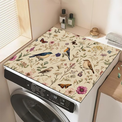 #ad Vintage Birds Butterflies Washer and Dryer Covers for the TopWashing Machine... $29.32