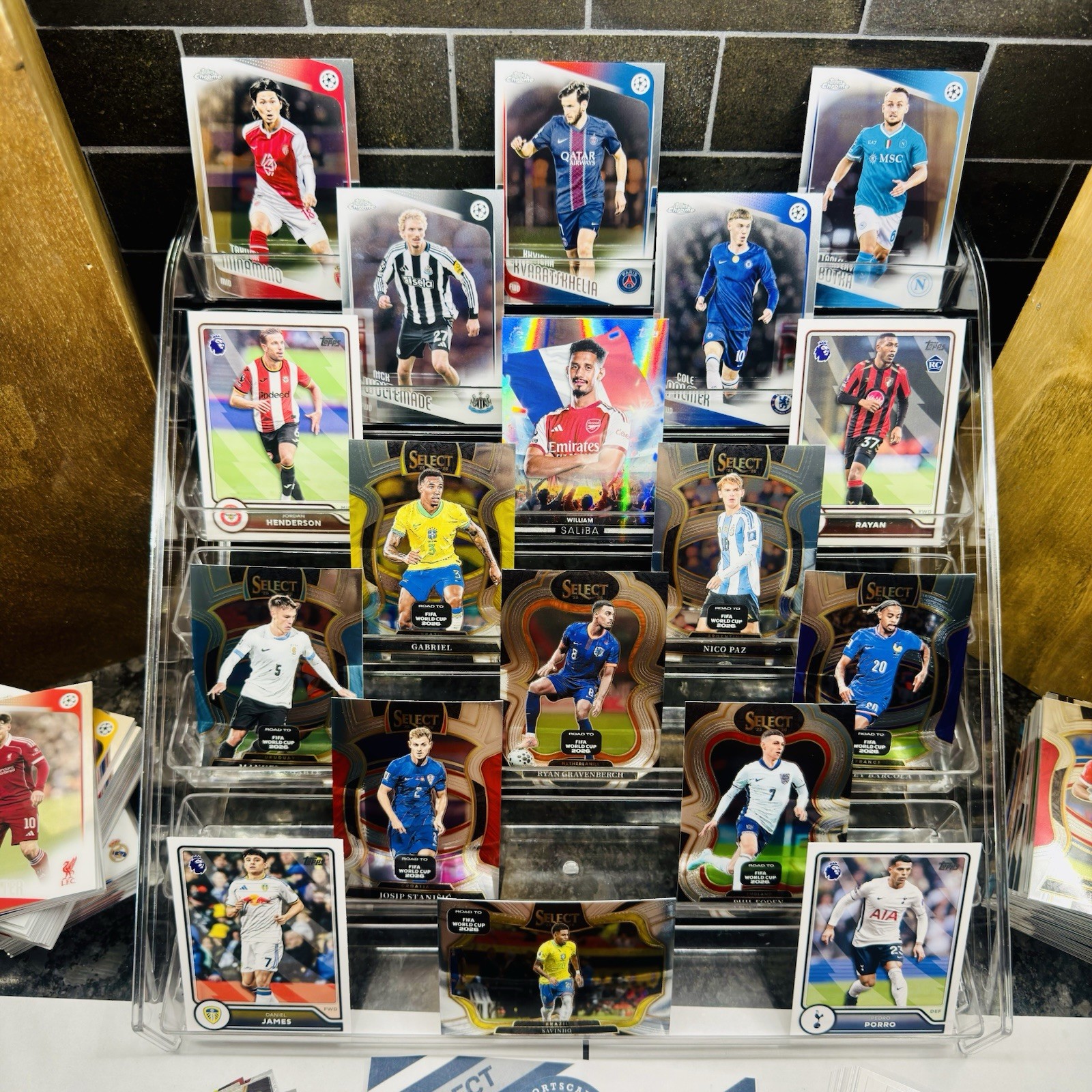 360+ FIFA Soccer Card LOT 2025-26 Topps Chrome Select Prizm RC Inserts Parallels view 8