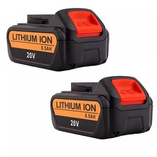 2 Pack 8.5Ah 20V Battery for Dewalt DCB200 DCB204-2 DCB180 DCB181 DCB182 DCB208