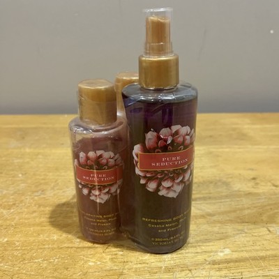 Rare Victoria Secret PURE SEDUCTION Gift Set Body Mist Body Wash & Lotion NOS
