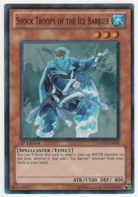 Shock Troops of the Ice Barrier - HA03-EN018 - Super Rare - 1st Edition - Heavil
