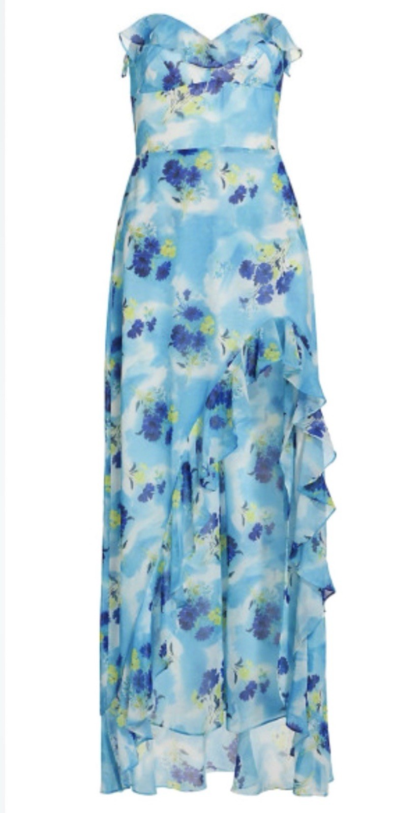 NWT Amanda Uprichard Corinna floral strapless maxi dress Size L | $299