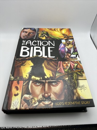 Kinder Action Bibel Gottes erlösende Geschichte Grafik Comic Buch Hardcover Alter 9-12