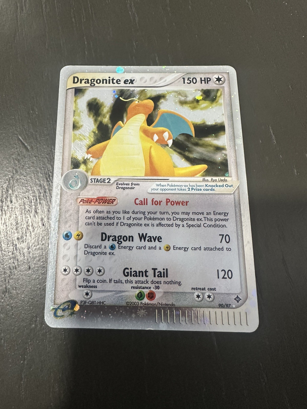 2003 Pokemon EX Dragon Dragonite EX 90/97 Rare Holo Foil LP 