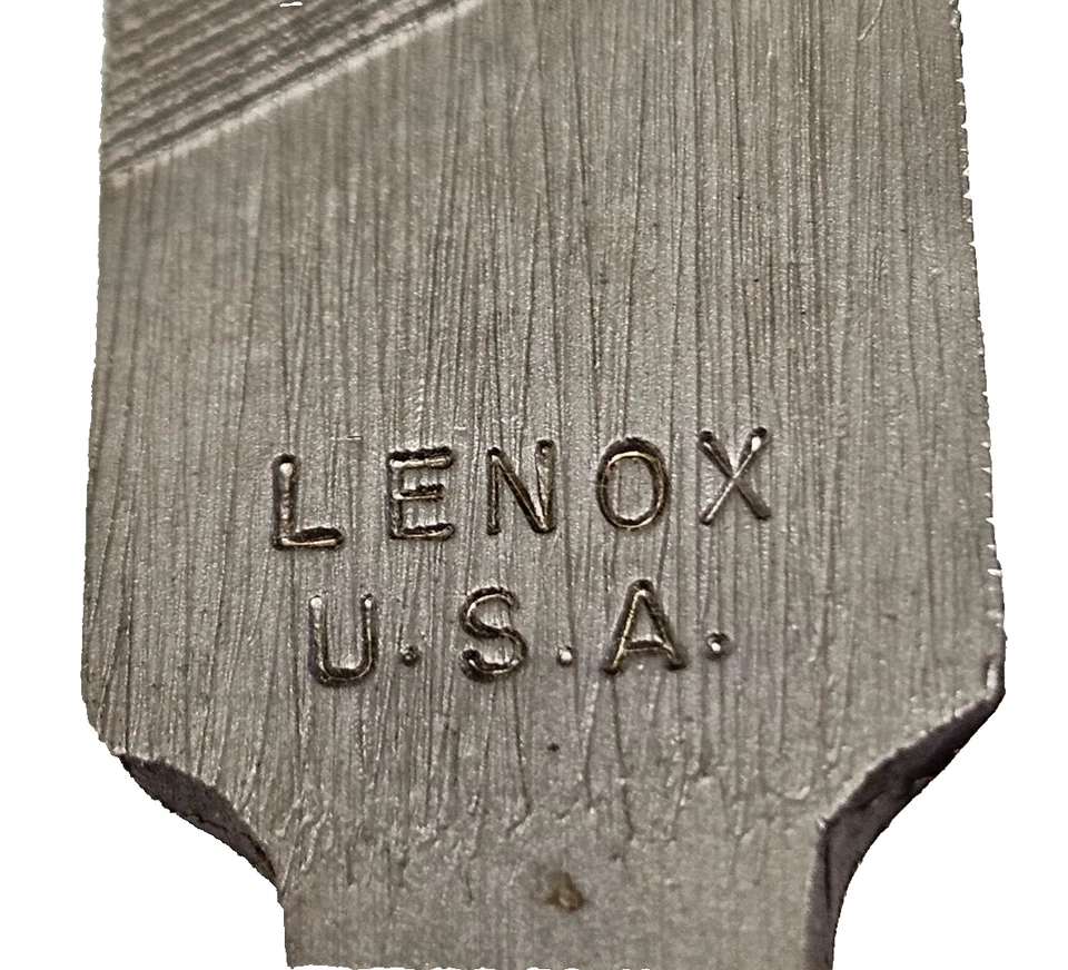 Lenox 8" Cant Saw File Smooth Single Cut New Old Stock USA Triangular Shape - Image 3 of 4