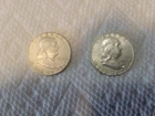 (2) Two Franklin 90% Silver Half Dollars both 1963