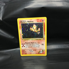 Blaine's Moltres 1/132 Rare Gym Heroes Pokemon Unlimited Holo nm