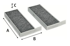 Innenraumfilter VALEO PROTECT 715805 Aktivkohlefilter für 308 PEUGEOT SW OPEL 2