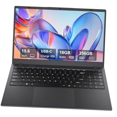 15.6 Inch Laptop Computer - 16GB RAM 256GB SSD with Pentium 6500Y Processor Up
