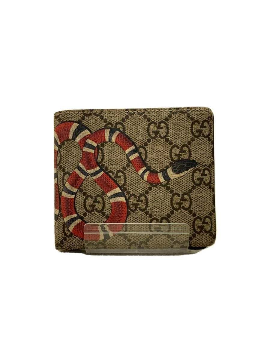 Gucci Portefeuille Double Pliable Gg Supreme/Pvc/Brw/