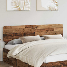 Headboard Old wood 183x3x90cm Engineered wood Panel 180 cm Minimal Modern Sleek
