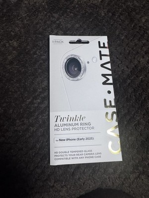 Case-mate  Twinkle Aluminum Ring HD Camera Lens Protector For iPhone 16e 