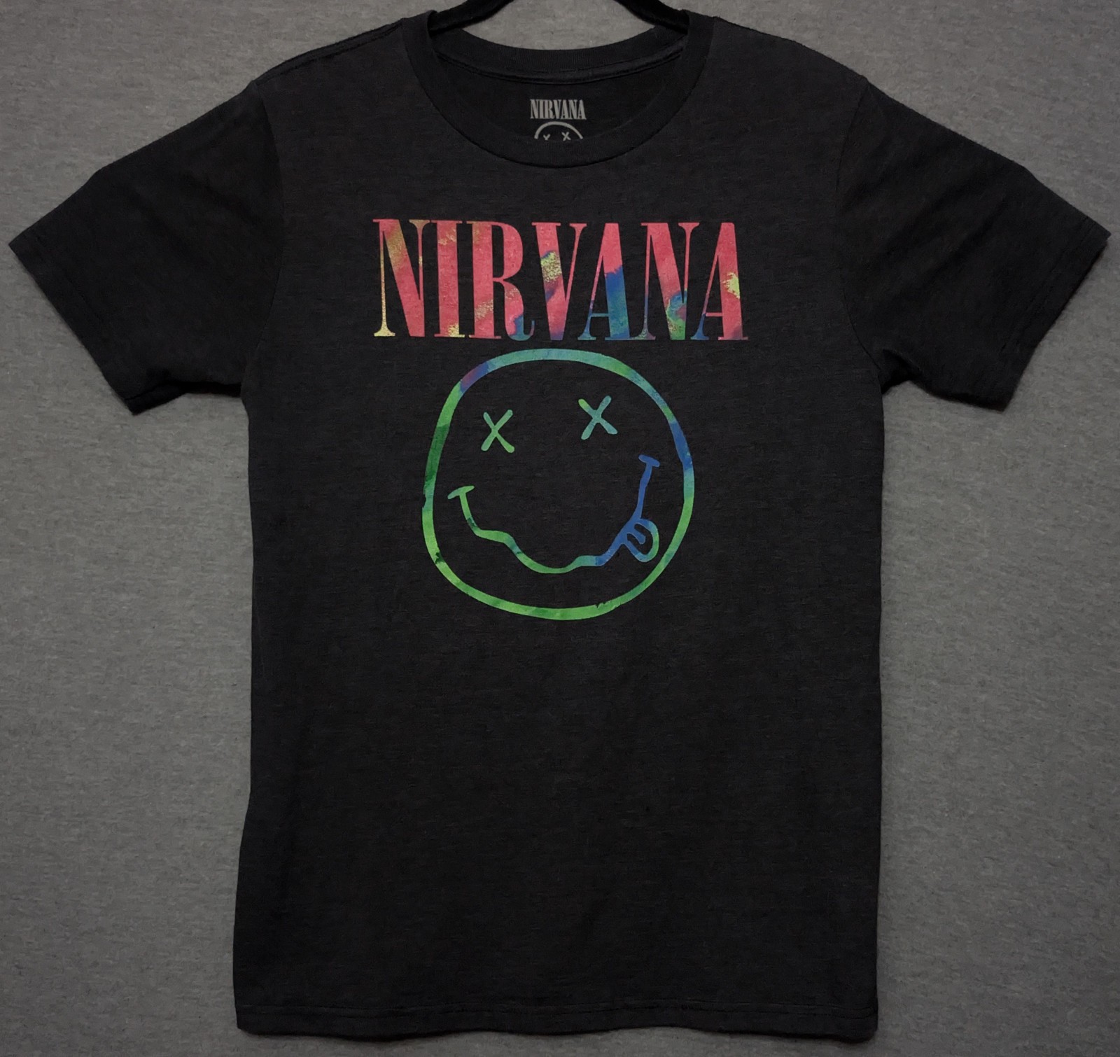 Nirvana Nevermind Multicolor Smiley Face Medium G… - image 1