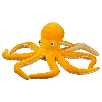 IKEA BLAVINGAD Octopus Soft Toy Yellow 20