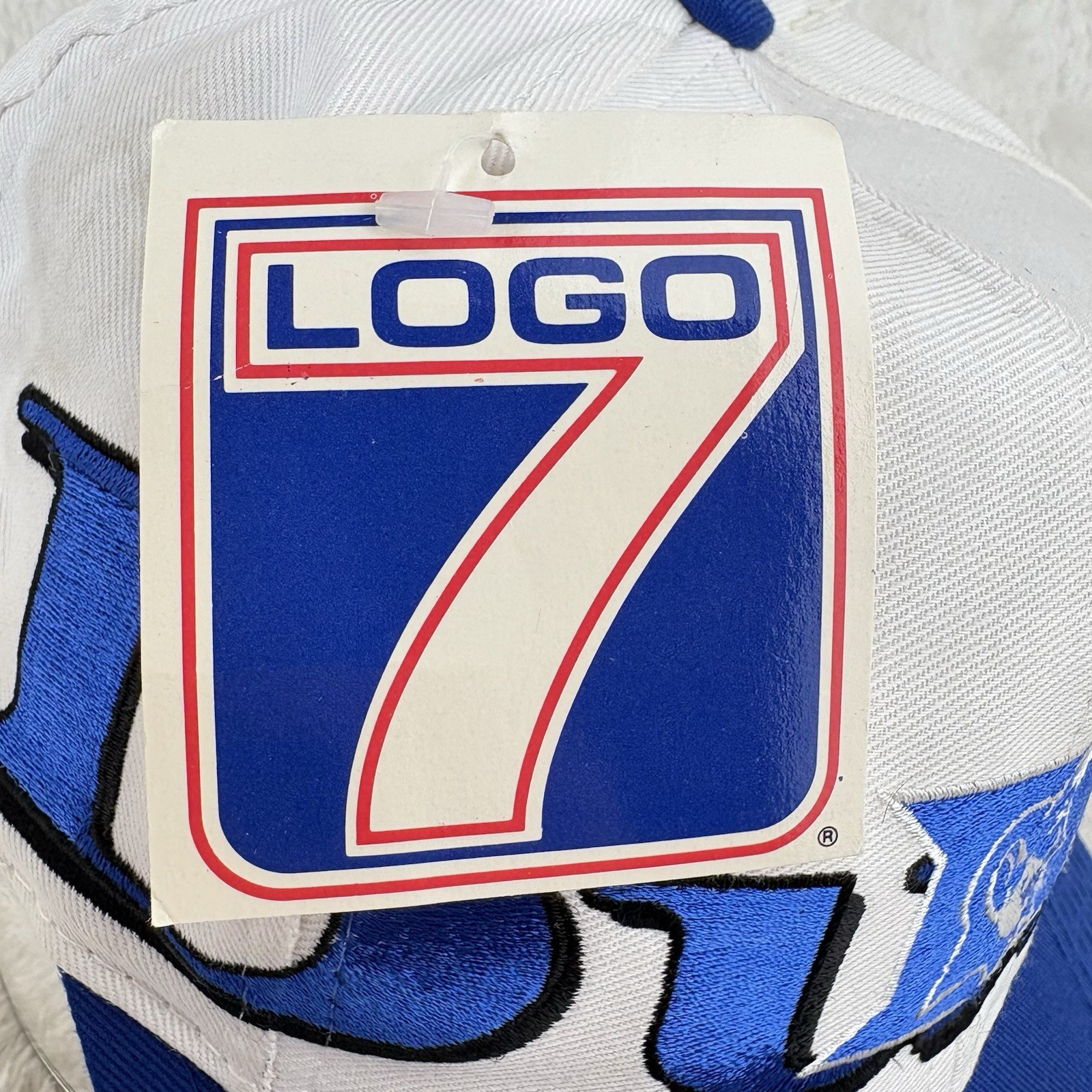 NWT VTG Duke Blue Devils Logo 7 Side Spell Out Snapback Cap Hat - Embroidered