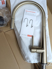 Franke FF3491CHG Steel Faucet Pull-Down CHAMPAGNE GOLD OPEN Box 
