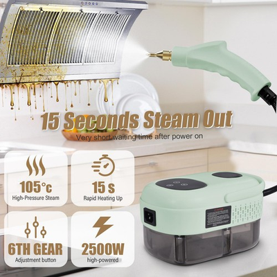 #ad 2500W High Pressure Steam Cleaner Machine Portable Cleaning Kitchen Car Machine $18.44