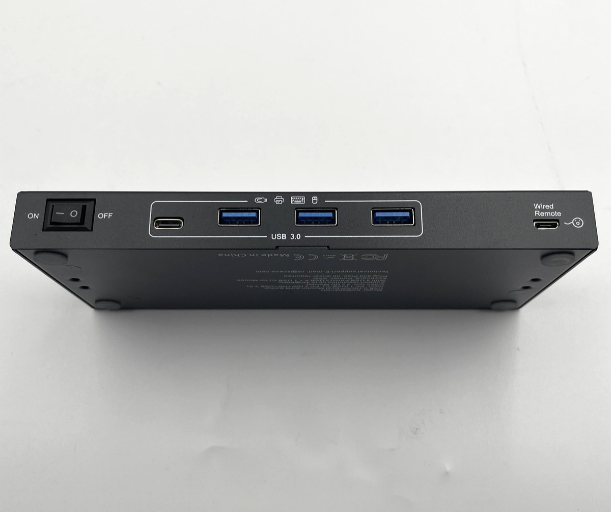 KCEVE KVM Switch Dual Monitor USB C HDMI DP - 2 Computers - 4K@60Hz - Black