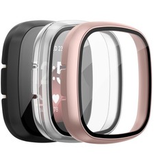 3 Pack Screen Protector for Fitbit Sense/Versa 3 with HD Tempered Glass Sen...
