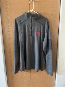 Men’s Ping Sensor Cool 1/4 Zip Golf Pullover University Of Wisconsin XL Rare