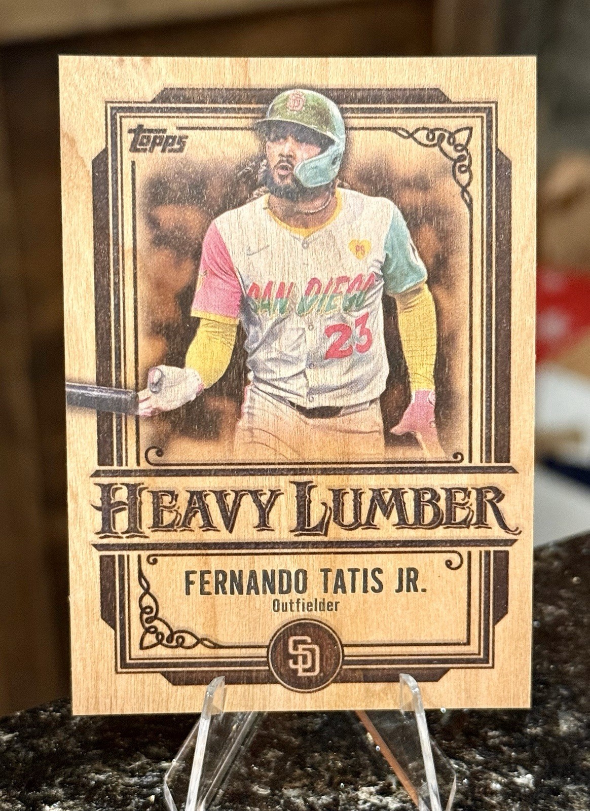 2025 Topps Series 1 FERNANDO TATIS JR. Heavy Lumber HL-13 SSP San Diego Padres