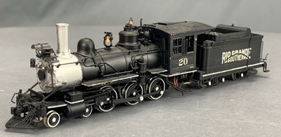 #ad HOn3 Brass PSC Samhongsa Steam Locomotive 4 6 0 RGS #20 Pro Painted DCC HO6804 $675.71