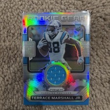 Terrace Marshall Jr. Rookie RC 2021 Panini Prizm Rookie Gear Silver #RG-18